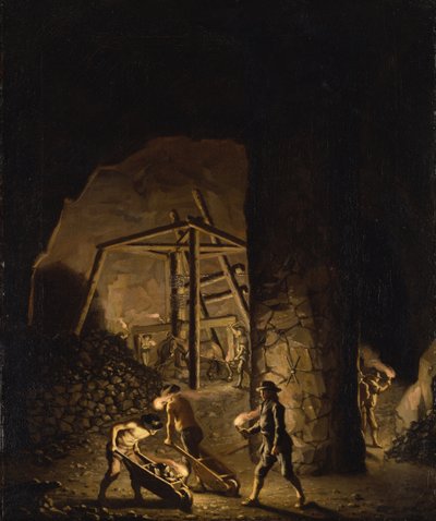 Gallery in Falun Copper Mine by Pehr Hilleström